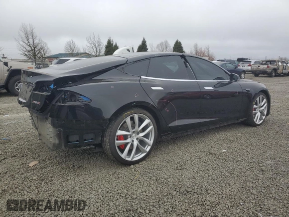 2018 Tesla Model S 75D with VIN 5YJSA1E48JF265906, listed as a Copart auction lot 47886905 with 19,733 mi miles and Salvage Title. Bid and sale history available at DreamBid. Image 3.