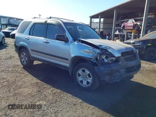 2005 Honda CR-V LX with VIN JHLRD78555C052043, listed as a IAAI auction lot 41156979 with 189,399 mi miles. Bid and sale history available at carsss.com. Image 1.