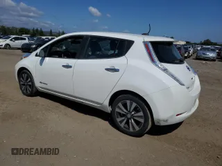 2015 Nissan LEAF SV with VIN 1N4AZ0CP4FC317702, listed as a Copart auction lot 54688805 with 80,491 mi miles and Salvage Title. Bid and sale history available at carsss.com. Image 2.
