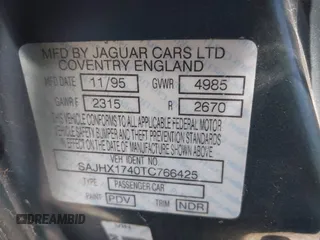 1996 Jaguar XJ with VIN SAJHX1740TC766425, listed as a IAAI auction lot 42758458 with 257,849 mi miles and . Bid and sale history available at DreamBid. Image 9.