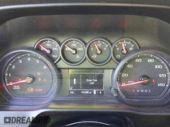 2020 Chevrolet Silverado 1500 Custom with VIN 3GCPWBEH2LG182016, listed as a IAAI auction lot 41364095 with 132,486 mi miles. Bid and sale history available at carsss.com. Image 7.