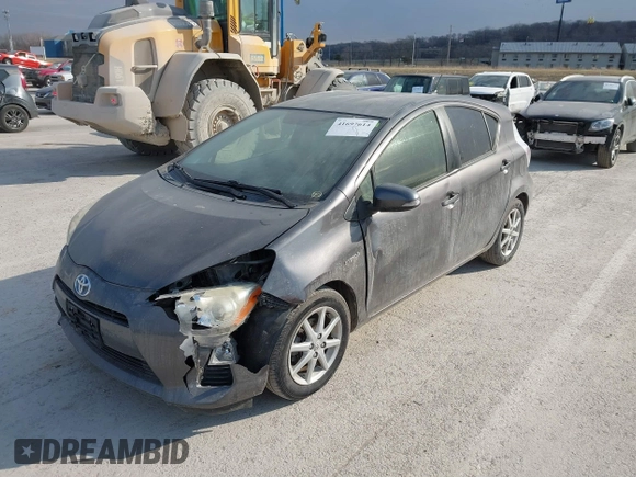 2013 Toyota Prius One with VIN JTDKDTB32D1553545, listed as a IAAI auction lot 41697614 with 157,945 mi miles and . Bid and sale history available at carsss.com. Image 2.