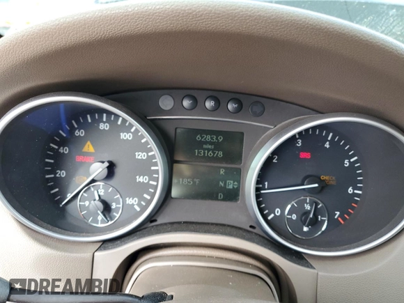 2007 Mercedes-Benz M 350 with VIN 4JGBB86E27A210197, listed as a Copart auction lot 49185425 with 131,678 mi miles and Salvage Title. Bid and sale history available at DreamBid. Image 9.