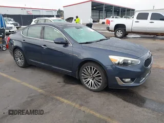 2014 Kia Cadenza Premium with VIN KNALN4D70E5122510, listed as a IAAI auction lot 41397287 with 91,130 mi miles. Bid and sale history available at carsss.com. Image 1.