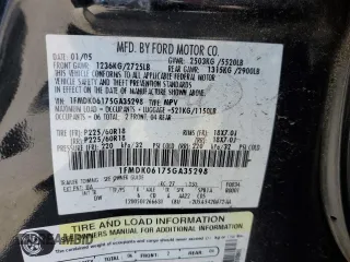 2005 Ford Freestyle Limited with VIN 1FMDK06175GA35298, listed as a Copart auction lot 88019325 with 180,592 mi miles and Salvage Title. Bid and sale history available at carsss.com. Image 15.