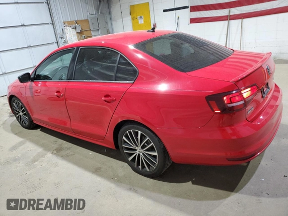 2016 Volkswagen Jetta Sport with VIN 3VWB17AJ4GM239710, listed as a Copart auction lot 57070525 with 107,576 mi miles and Salvage title. Bid and sale history available at DreamBid. Image 2.