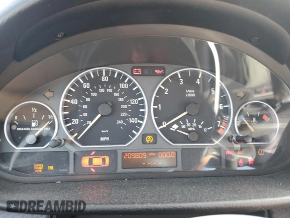 2005 BMW 3 Series 330Ci with VIN WBABD53445PD98904, listed as a Copart auction lot 69964584 with 209,809 mi miles and Salvage Title. Bid and sale history available at carsss.com. Image 9.