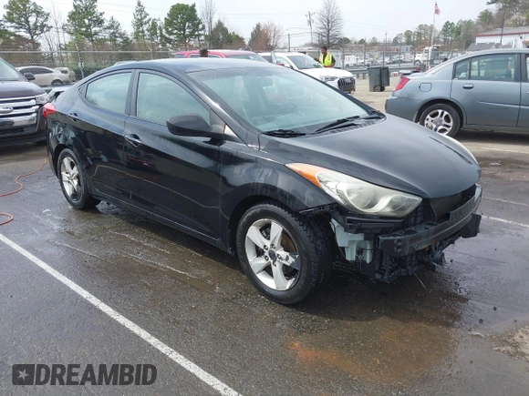 2012 Hyundai Elantra Limited with VIN KMHDH4AE4CU288870, listed as a IAAI auction lot 41793674 with 211,754 mi miles. Bid and sale history available at carsss.com. Image 1.