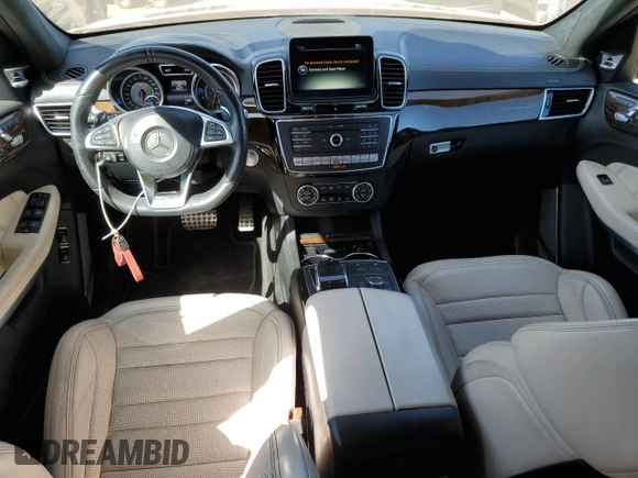 2017 Mercedes-Benz GLS with VIN 4JGDF7FE5HA747039, listed as a Copart auction lot 72268614 with 35,573 mi miles and Salvage Title. Bid and sale history available at carsss.com. Image 8.