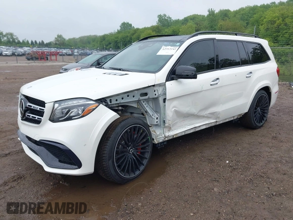 2017 Mercedes-Benz GLS 63 AMG with VIN 4JGDF7FE7HA893426, listed as a IAAI auction lot 42313142 with 68,283 mi miles and . Bid and sale history available at DreamBid. Image 19.