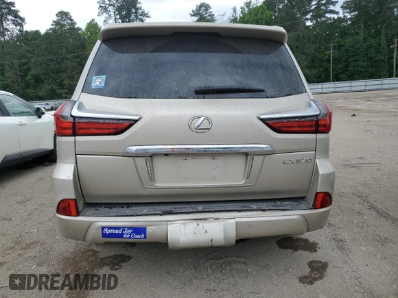 2020 Lexus LX 570 z VIN JTJDY7AX3L4316596, wystawiony jako Copart lot #53834125 z przebiegiem Nie podano mil oraz Szkoda całkowita • Salvage title. Historia ofert i sprzedaży dostępna na DreamBid. Obrazek 6.