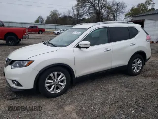 2015 Nissan Rogue SV with VIN 5N1AT2MVXFC805004, listed as a Copart auction lot 51209135 with 125,639 mi miles and Salvage Title. Bid and sale history available at DreamBid. Image 1.