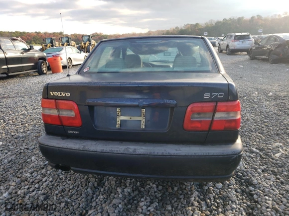 1998 Volvo S70 with VIN YV1LS5575W1507287, listed as a Copart auction lot 83608784 with 0 mi miles and Salvage Title. Bid and sale history available at carsss.com. Image 6.