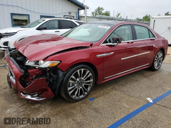 2017 Lincoln Continental Reserve z VIN 1LN6L9NC7H5602929, wystawiony jako Copart lot #57678775 z przebiegiem 24 827 mil mil oraz Szkoda całkowita • Salvage title. Historia ofert i sprzedaży dostępna na DreamBid. Obrazek 1.