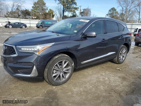 2021 Acura RDX w/Technology Package with VIN 5J8TC1H51ML000038, listed as a Copart auction lot 45799635 with 20,421 mi miles and Salvage Title. Bid and sale history available at carsss.com. Image 1.