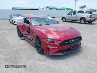 2020 Ford Mustang EcoBoost with VIN 1FA6P8TH8L5130062, listed as a IAAI auction lot 42323182 with 98,930 mi miles and . Bid and sale history available at DreamBid. Image 1.