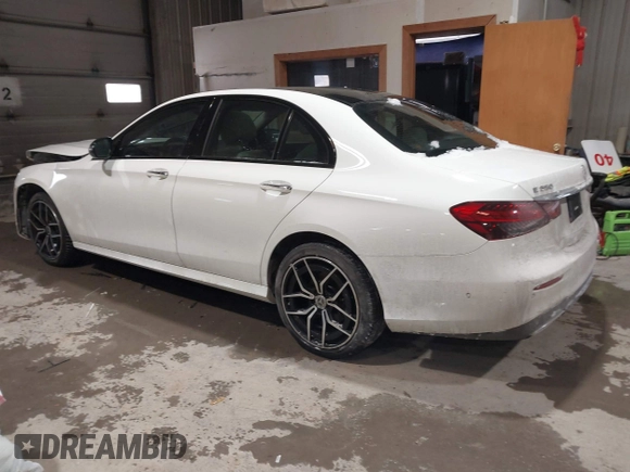 2023 Mercedes-Benz E 350 with VIN W1KZF8EBXPB109780, listed as a IAAI auction lot 41602205 with 23,079 mi miles and . Bid and sale history available at DreamBid. Image 3.
