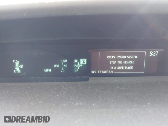2013 Toyota Prius One with VIN JTDKN3DU8D1689407, listed as a IAAI auction lot 41834806 with 178,826 mi miles and . Bid and sale history available at DreamBid. Image 7.
