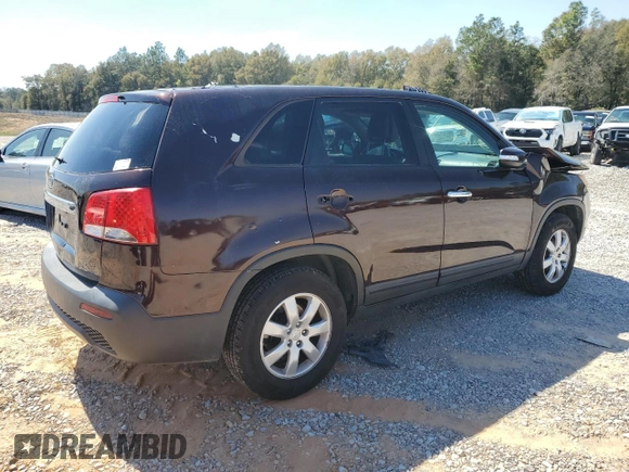 2011 Kia Sorento LX with VIN 5XYKT4A14BG143660, listed as a Copart auction lot 48364195 with 88,883 mi miles and Salvage Title. Bid and sale history available at carsss.com. Image 3.