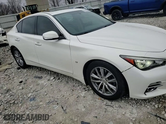 2015 Infiniti Q50 Premium with VIN JN1BV7AR7FM397615, listed as a Copart auction lot 53302205 with 73,738 mi miles and Clean Title. Bid and sale history available at carsss.com. Image 11.