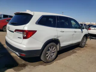 2022 Honda Pilot EX-L with VIN 5FNYF6H58NB095615, listed as a Copart auction lot 45694195 with 13,016 mi miles and Salvage Title. Bid and sale history available at carsss.com. Image 3.