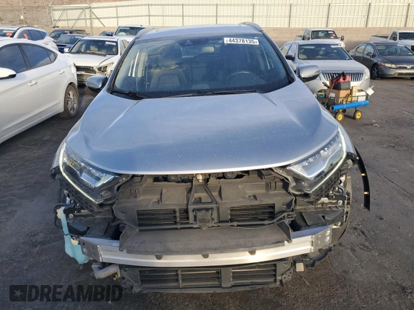 2017 Honda CR-V Touring with VIN 5J6RW2H9XHL017476, listed as a Copart auction lot 44378135 with 57,991 mi miles and Salvage Title. Bid and sale history available at carsss.com. Image 5.