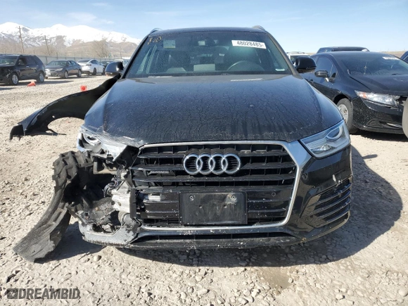 2018 Audi Q3 Premium with VIN WA1ECCFS2JR000659, listed as a Copart auction lot 48028485 with 75,702 mi miles and Salvage Title. Bid and sale history available at carsss.com. Image 5.
