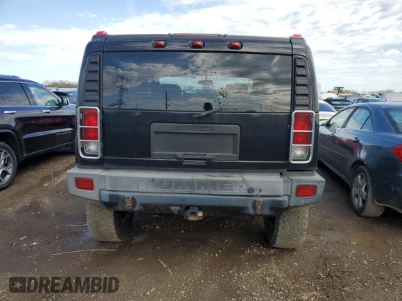2006 Hummer H2 with VIN 5GRGN23U36H102573, listed as a Copart auction lot 54408705 with 73,660 mi miles and Salvage Title. Bid and sale history available at carsss.com. Image 6.