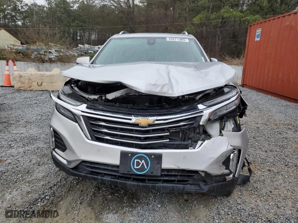 2022 Chevrolet Equinox Premier with VIN 2GNAXNEV0N6134174, listed as a Copart auction lot 43221385 with 98,761 mi miles and Salvage Title. Bid and sale history available at carsss.com. Image 5.