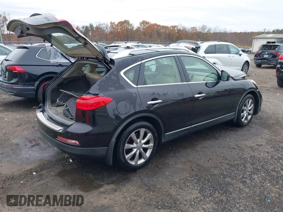 2012 Infiniti EX Journey with VIN JN1AJ0HR1CM452995, listed as a IAAI auction lot 40961079 with 206,124 mi miles. Bid and sale history available at carsss.com. Image 4.