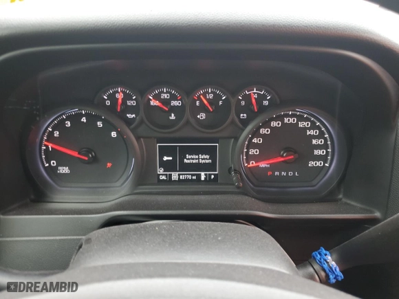 2019 Chevrolet Silverado 1500 Custom Trail Boss with VIN 1GCPYCEH0KZ382889, listed as a Copart auction lot 64442554 with 82,770 mi miles and Salvage Title. Bid and sale history available at carsss.com. Image 9.