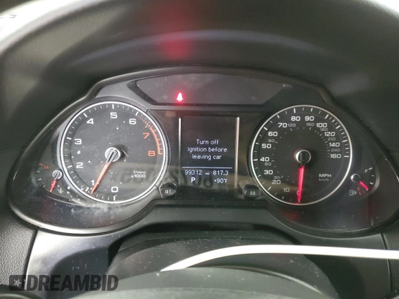 2014 Audi Q5 Premium Plus with VIN WA1LFAFP6EA052556, listed as a Copart auction lot 60723085 with 99,312 mi miles and Salvage title. Bid and sale history available at DreamBid. Image 9.