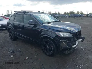 2015 Audi Q7 3.0T S line Prestige with VIN WA1DGAFE7FD006783, listed as a IAAI auction lot 41464002 with 96,845 mi miles. Bid and sale history available at carsss.com. Image 1.