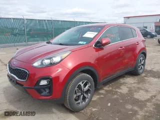 2020 Kia Sportage LX with VIN KNDPMCACXL7807859, listed as a IAAI auction lot 41994940 with 36,487 mi miles. Bid and sale history available at carsss.com. Image 2.