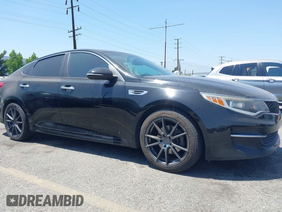 2016 Kia Optima LX with VIN 5XXGT4L3XGG008098, listed as a IAAI auction lot 42355830 with 203,517 mi miles and . Bid and sale history available at DreamBid. Image 1.