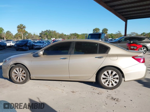 2014 Honda Accord EX-L with VIN 1HGCR2F81EA071349, listed as a IAAI auction lot 41847441 with 36,938 mi miles and . Bid and sale history available at DreamBid. Image 14.