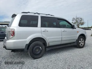 2008 Honda Pilot EX-L with VIN 5FNYF28798B004334, listed as a Copart auction lot 87737055 with 216,630 mi miles and Salvage Title. Bid and sale history available at DreamBid. Image 3.