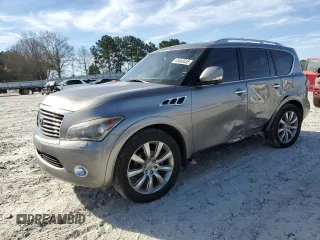 2011 Infiniti QX56 7-passenger with VIN JN8AZ2NE2B9000479, listed as a Copart auction lot 49492035 with 152,852 mi miles and Salvage Title. Bid and sale history available at carsss.com. Image 1.
