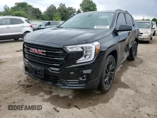 2024 GMC Terrain SLT with VIN 3GKALVEG1RL379965, listed as a Copart auction lot 58389365 with 10,555 mi miles and Salvage title. Bid and sale history available at DreamBid. Image 14.
