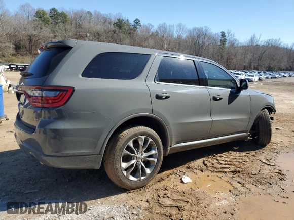 2020 Dodge Durango GT with VIN 1C4RDHDG7LC394584, listed as a Copart auction lot 46718595 with 101,366 mi miles and Salvage title. Bid and sale history available at DreamBid. Image 3.