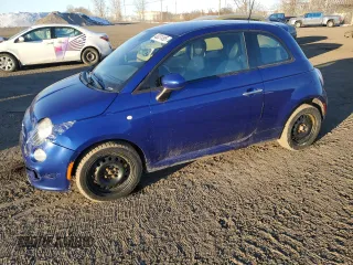 2014 FIAT 500 Sport with VIN 3C3CFFBR0ET249715, listed as a Copart auction lot 48331495 with 71,583 mi miles and Salvage Title. Bid and sale history available at carsss.com. Image 1.