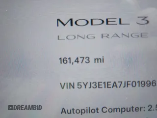 2018 Tesla Model 3 Long Range Battery with VIN 5YJ3E1EA7JF019962, listed as a IAAI auction lot 42024190 with 161,473 mi miles and . Bid and sale history available at DreamBid. Image 16.