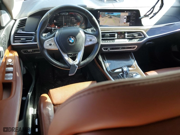 2019 BMW X7 xDrive50i with VIN 5UXCX4C55KLS36196, listed as a Copart auction lot 83224854 with 43,301 mi miles and Salvage Title. Bid and sale history available at carsss.com. Image 8.