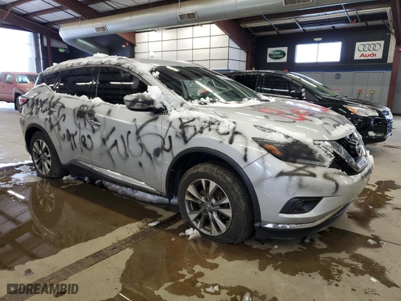 2018 Nissan Murano Platinum with VIN 5N1AZ2MH8JN121574, listed as a Copart auction lot 89212125 with 0 mi miles and Salvage Title. Bid and sale history available at carsss.com. Image 4.