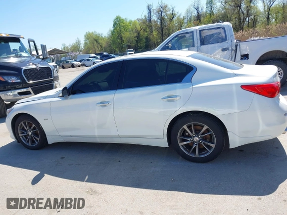 2017 Infiniti Q50 3.0t Premium with VIN JN1EV7AR5HM837945, listed as a IAAI auction lot 42001047 with 108,075 mi miles. Bid and sale history available at carsss.com. Image 14.