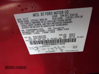 2017 Ford Taurus SEL with VIN 1FAHP2E88HG114250, listed as a IAAI auction lot 41412348 with 27,682 mi miles and . Bid and sale history available at DreamBid. Image 9.