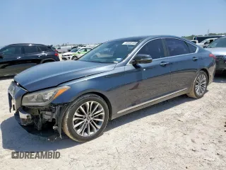 2017 Genesis G80 3.8L z VIN KMHGN4JE4HU175983, wystawiony jako Copart lot #66466405 z przebiegiem 72 471 mil mil oraz Szkoda całkowita • Salvage title. Historia ofert i sprzedaży dostępna na DreamBid. Obrazek 1.