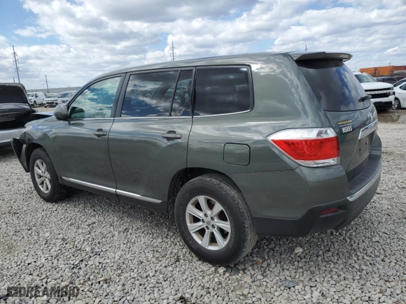 2013 Toyota Highlander with VIN 5TDZA3EH5DS036449, listed as a Copart auction lot 50821735 with 152,310 mi miles and Salvage Title. Bid and sale history available at carsss.com. Image 2.