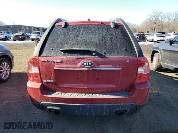 2010 Kia Sportage LX with VIN KNDKG3A41A7706104, listed as a Copart auction lot 42033525 with 157,624 mi miles and Clean Title. Bid and sale history available at carsss.com. Image 6.