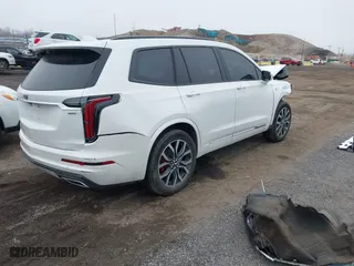 2023 Cadillac XT6 AWD Sport with VIN 1GYKPHRS1PZ155437, listed as a IAAI auction lot 41758495 with 22,949 mi miles. Bid and sale history available at carsss.com. Image 4.